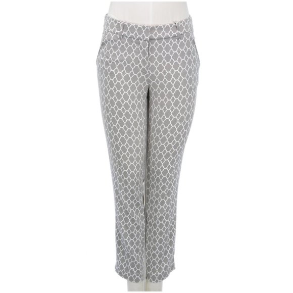 Merona Gray Lattice Ankle Pants (2) - Picture 1 of 3